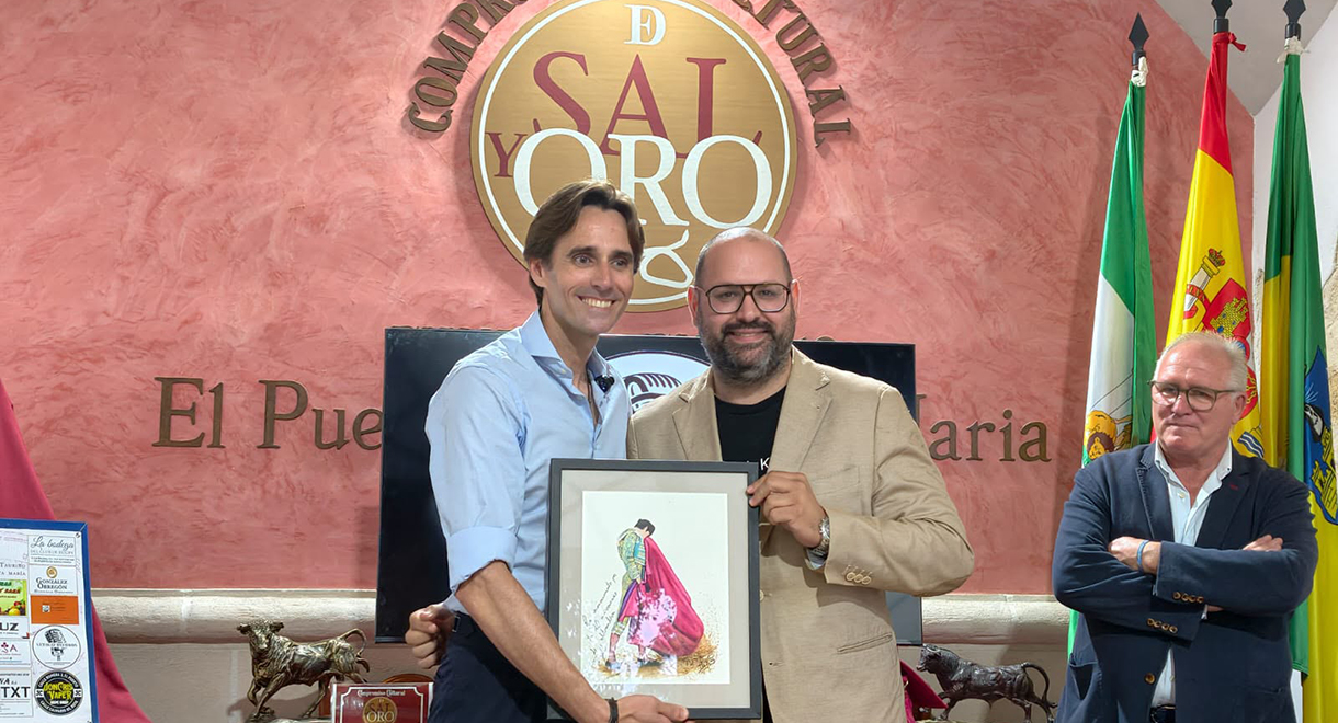 Las VIII Tertulias Taurinas de Sal y Oro rinden homenaje al torero portuense Alejandro Morilla en el 20 aniversario de su alternativa