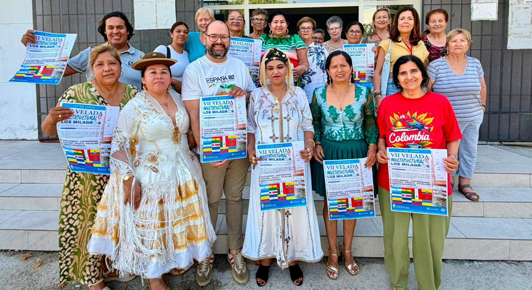 Javier Bello y la Asociación Vecinal de Los Milagros invitan a los portuenses a dar la vuelta al mundo sin salir de El Puerto en la VII Velada Multicultural