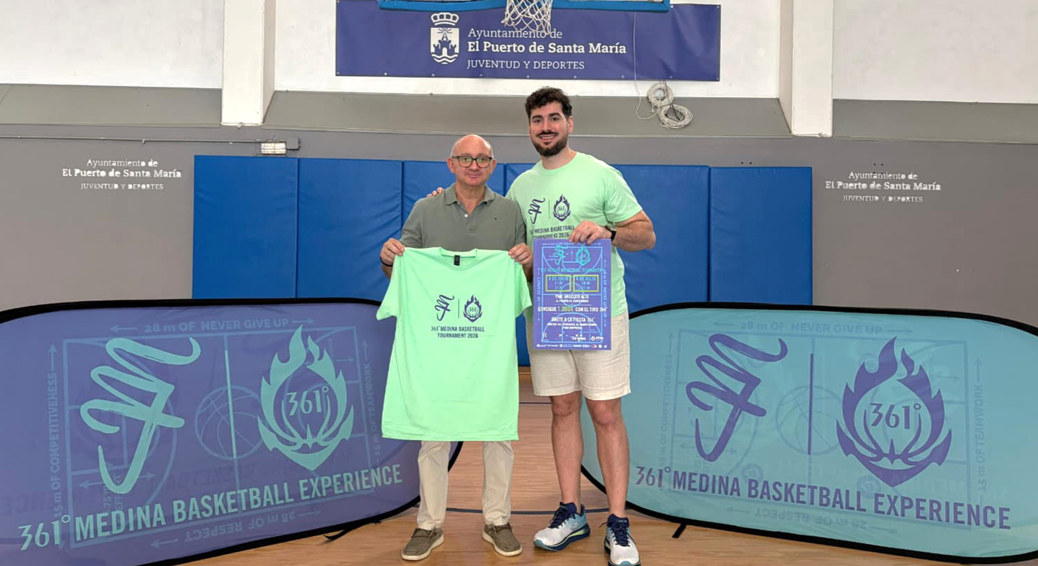 El Pabellón Angelita Alta de El Puerto acogerá el 3 y 4 de julio el 361º Medina Basketball Tournament, un torneo con 32 equipos y concursos para el público