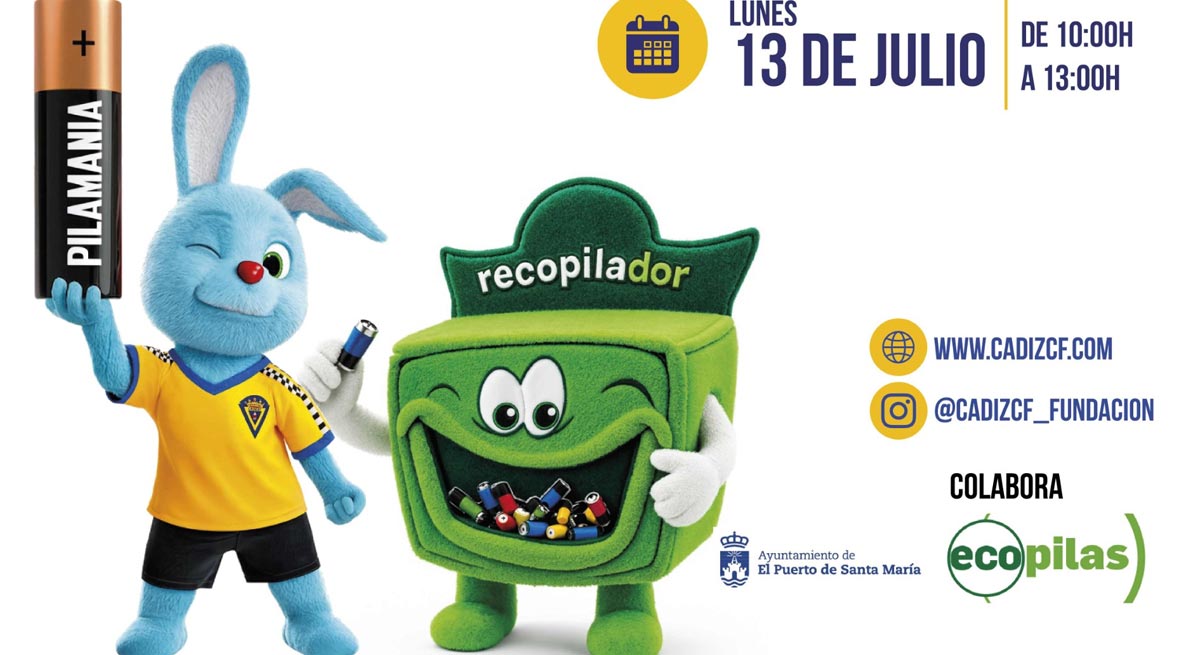 El Puerto se suma al Tour de Verano `Pilamania 2026´ para promover el reciclaje de pilas y la protección de nuestras playas