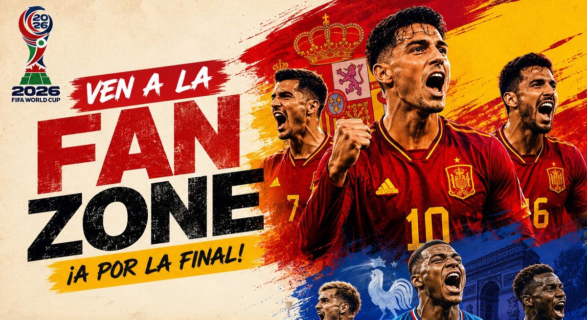 El Puerto habilitará mañana una gran “Fan Zone” con pantalla gigante en la Plaza Isaac Peral para vivir la semifinal del Mundial entre España y Francia