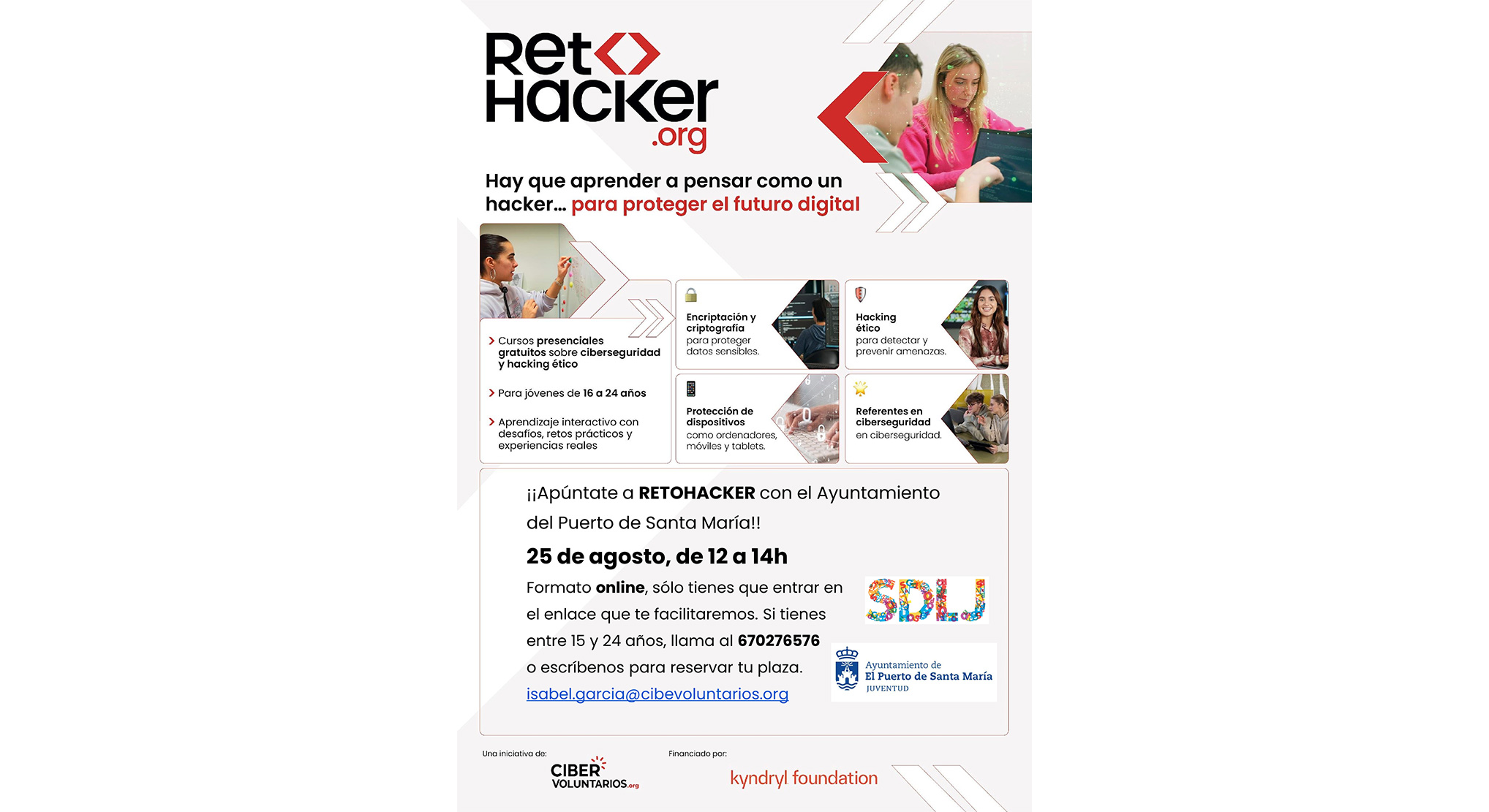 El Ayuntamiento impulsa 'Retohacker', un taller online para acercar la ciberseguridad y el hacking ético a los jóvenes portuenses