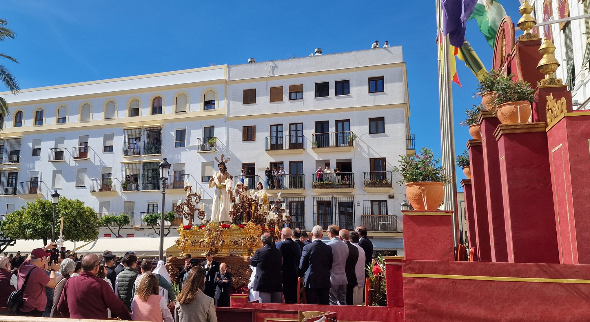 El Puerto amplía y renueva los palcos desmontables de la Carrera Oficial de la Semana Santa