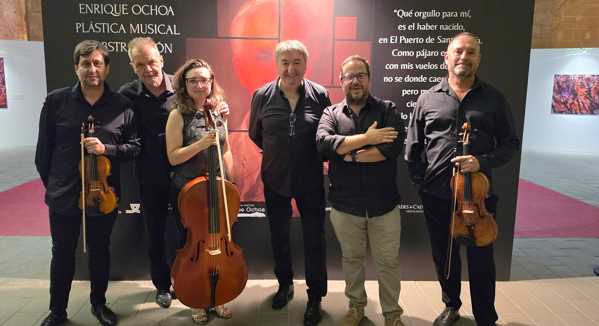 El Concierto de la Orquesta de Cámara Tótem Ensemble 'Ochoa, el pintor de la música', unió ambas artes en el Monasterio de la Victoria