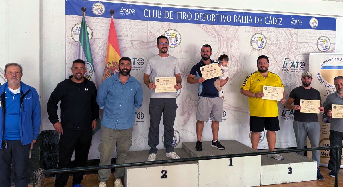 Éxito y solidaridad en el Campeonato Autonómico de Pistola Fuego Central en El Puerto.