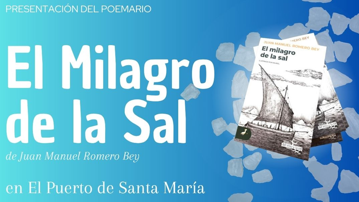 Juan Manuel Romero Bey presenta este jueves 22 en la Ermita de Santa Clara “El milagro y la sal”, su último poemario