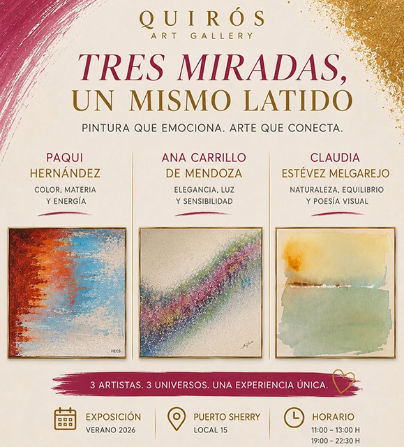 Exposición. Tres miradas, un mismo latido