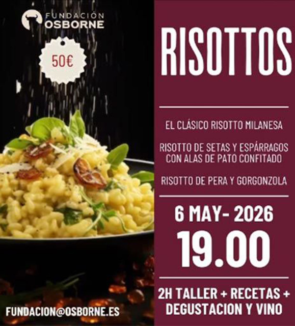 Taller de Cocina en Familia. Risottos