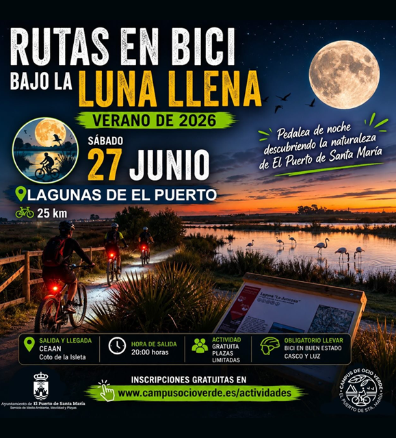 Ruta en Bici bajo la Luna Llena · Lagunas