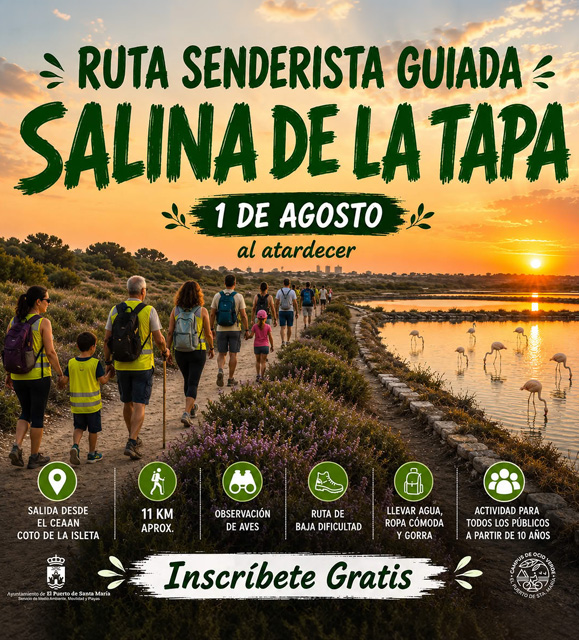 Ruta senderista guiada · Salina de la Tapa
